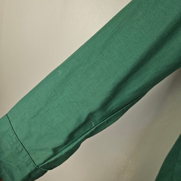 NEW Universal Thread Long Sleeve Mini Shirt Dress‎ L Light Green Button DownNWT - Picture 7 of 11